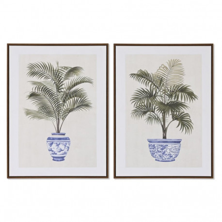 Maal Home ESPRIT Palmid Koloniaalne 60 x 4 x 80 cm (2 Ühikut)