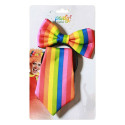 Tie Multicolour Tape Male Clown 2 Pieces Set