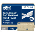 Rullpaberrätik TORK Xpress® Soft Multifold, loodusvalge, Advanced 130299