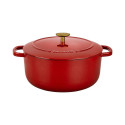 Ballarini Bellamonte Round Cast Iron Pot - Red, 5.5 ltr