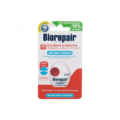 Biorepair Antibacterial Unwaxed Ultra Flat Floss (1ml)