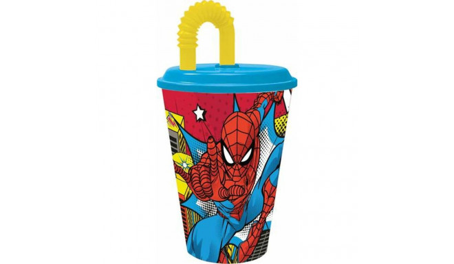 Kõrrega Klaasi Spider-Man Arachnid Grid 430 ml