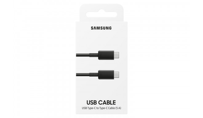 Kabelis Samsung USB - Type-C, 5A, 1m, juodas