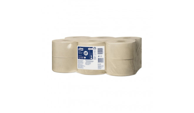 Tualettpaber TORK ADVANCED MINI JUMBO T2,120377, 2 kihti, 9,4 cm x 170 m, naturaalne sp. (12 tk)