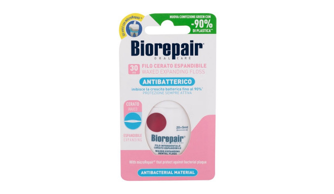 Biorepair Antibacterial Waxed Expanding Floss (1ml)