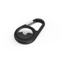 Secure holder with carabiner for AirTag black