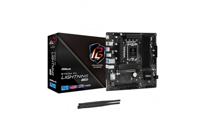 Emaplaat ASRock B760M PG Lightning WiFi LGA 1700 Intel Wi-Fi 6 Intel B760