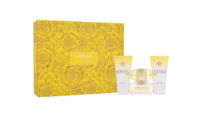 Versace Yellow Diamond Eau de Toilette (50ml) (Edt 50ml + 50ml Body lotion + 50ml Shower gel)