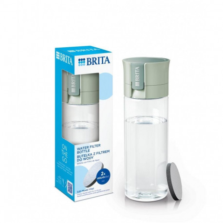 Vital + 2 MicroDisc filter bottle pastel green