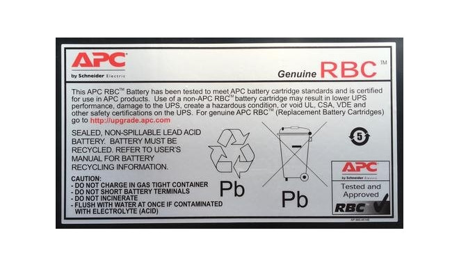 APC APCRBC118 UPS battery Sealed Lead Acid (VRLA)