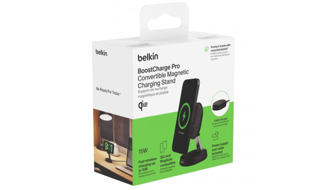 Belkin BOOST Charge Pro Qi2 15W magnetic Charger bla. WIA008vfBK