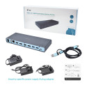 i-tec USB 3.0 / USB-C / Thunderbolt 2x 4K 1x 5K Dual Display Docking Station 2x DP 2x HDMI LAN Audio