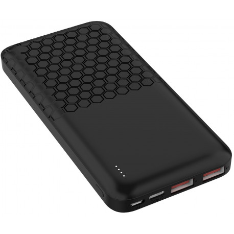 Platinet akupank 10000mAh PD QC, must (45931)