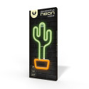 Forever neon light Neon LED Light CACTUS Bat + USB FLNEO2, orange/green
