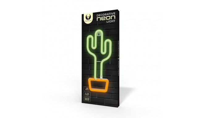 Neon LED Light CACTUS orange green Bat + USB FLNE02 Forever Light