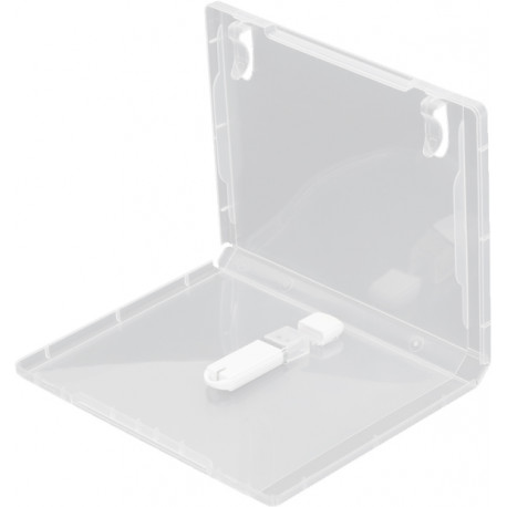 Platinet mälupulga karp USB Pendrive Box Blu-Ray 14mm, läbipaistev