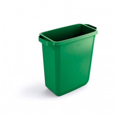 Prügikast DURABIN® 60L, roheline, ristkülikukujuline. (kaas eraldi ostetav)
