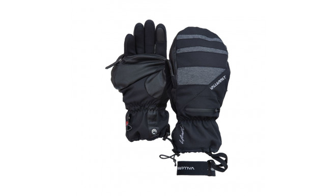 Vallerret Skadi Zipper Mitt LRS: Black S