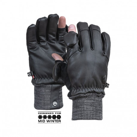 Vallerret fotokindad Hatchet nahast XL, must