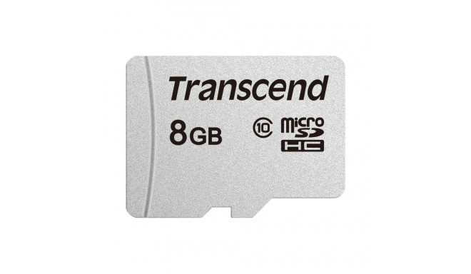 Transcend mälukaart microSDHC 8GB Silver 300S UHS-I U3 (V30) R95/W45