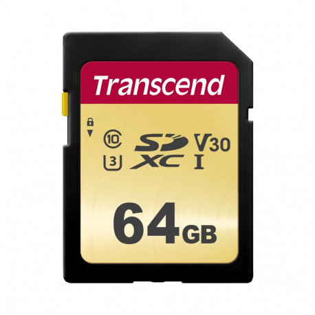 Transcend Gold 500S SD UHS-I U3, MLC (V30) R95/W60 64GB