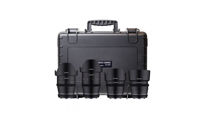 Samyang 4 KIT 24/35/50/85 VDSLR MK2 Canon EF + Hardcase