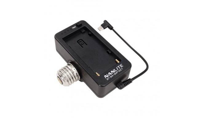 Nanlite akutoiteadapter NPF E27 peaga