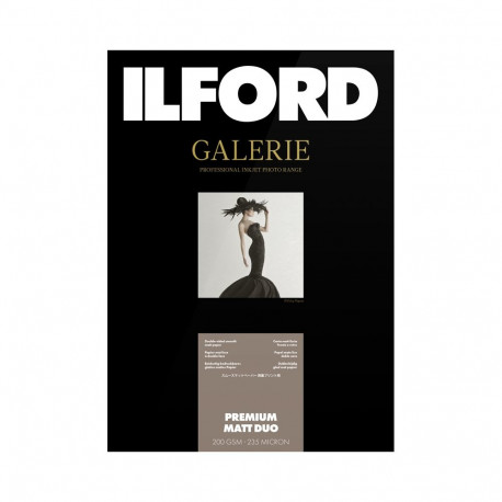 Ilford fotopaber Galerie Premium Matt Duo 200g A3 25 lehte