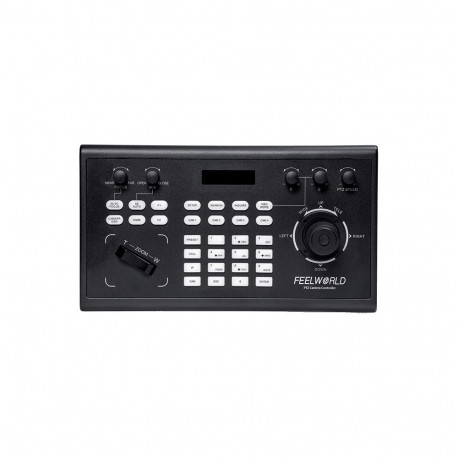 Feelworld KBC10 PTZ Camera Controller with Joystick and Keyboard Control LCD Display PoE Supported