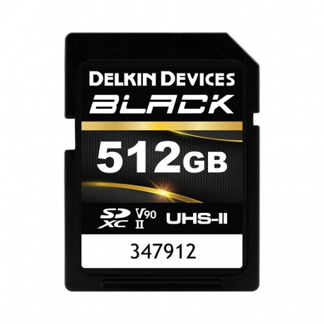 Delkin SDXC mälukaart BLACK Rugged UHS-II R300/W250 (V90) 512GB, uus