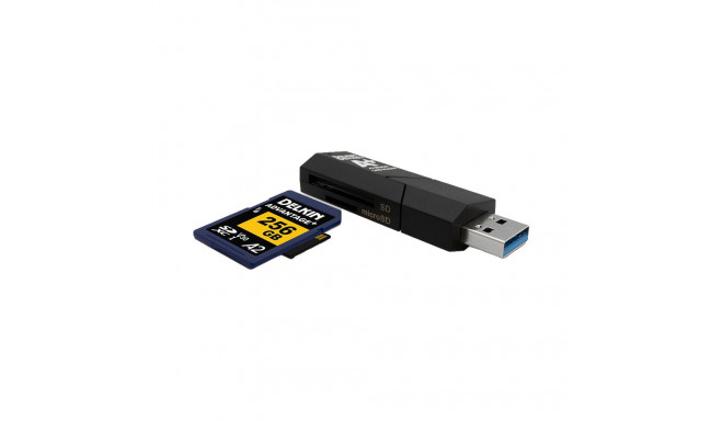 Delkin mälukaardilugeja SD & MicroSD A2 (USB 3.1)