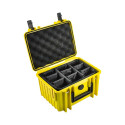 BW OUTDOOR CASES TYPE 2000 / YELLOW (DIVIDER SYSTEM)