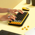 Klaviatūra LOGITECH Pop Keys with Emoji keys, mechaninė, belaidė, Blast Yellow