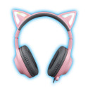 Foxxray Shining Cat Gaming Headset Wired Pink/Grey