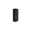 RACK CABINET 19" FREE-STANDING 47U/800X1000 (FLAT PACK) WITH GLASS DOOR LCD BLACK LANBERG V2