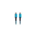 USB-C M/M 4.0 CABLE 0.5M 100W 8K 30HZ BLACK-BLUE LANBERG