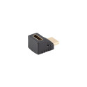 HDMI(M)->HDMI(F) ADAPTER 4K ANGLED UP BLACK LANBERG