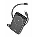 Swissten Power Bank 10000 mAh 20W with Built-In Cables USB-C And Lightning (MagSafe compatible)