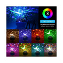 Elight L1 2in1 Rotating Star Sky projector and Night lamp with 4x AAA / USB Cable Blue