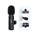 CP K8 Mini USB-C Smartphone Wireless clip clear sound microphone noise cancell (5.7x1.5cm) Black