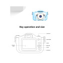 CP X5 Lastefoto- ja videokaamera koos kummist ümbrisega MicroSD kaardipesaga 2'' LCD Ekraan Sinine k
