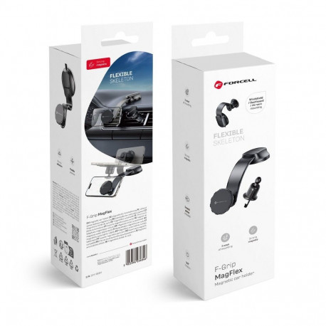 Magnetic car phone holder Forcell F-Grip MagFlex windshield / dashboard / air vent black