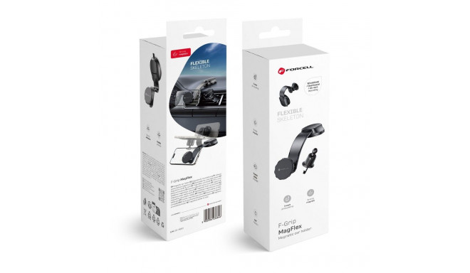 FORCELL F-GRIP MagFlex magnetic car holder for windshield / dashboard / air vent black