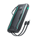 Powerbanka Joyroom JR-L017 22,5W 10000mAh s vestavěným USB-C / Lightning kabely - černá
