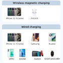 Powerbanka Joyroom JR-PBM01 magnetická 10000mAh 20W se stojánkem + Lightning kabel - USB-C - bílá