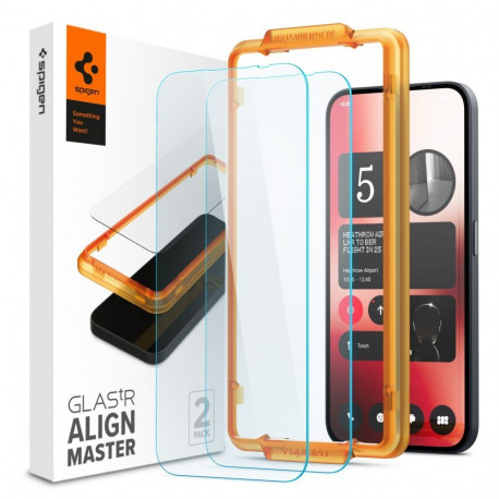 Kaitseklaas Glas.tR AlignMaster, Nothing Phone (2a) / Nothing Phone (2a) Plus, komplektis 2tk, Spige