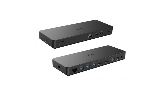 I-TEC USB-C Kolme 4K Ekraaniga Dokkimisjaam Gen2 2xDP 1xHDMI 1xGLAN 3xUSB 3.2 Gen1 1xUSB 3.2 Gen2 2x