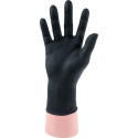 Rubber gloves / nitrile gloves without powder L black 100 pcs Santex