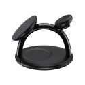 Holder with magnetic wireless charger 3in1 Choetech T587-F for Apple iPhone/Airpods/Apple Watch 15W/