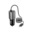 Car charger Dudao R5PROM, micro USB 17W (black)